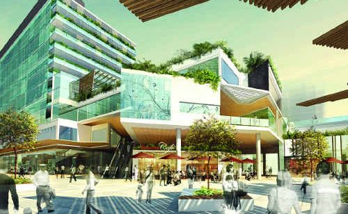 An artist’s impression of how Ipswich’s redeveloped CBD will look. An artist’s impression of how Ipswich’s redeveloped CBD will look.